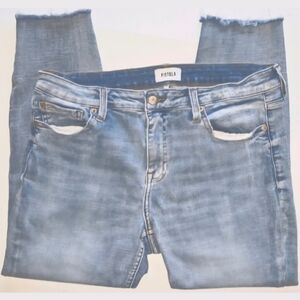 Pistola High Rise Crop Skinny with Frayed Hem